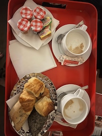 Room service for breakfast