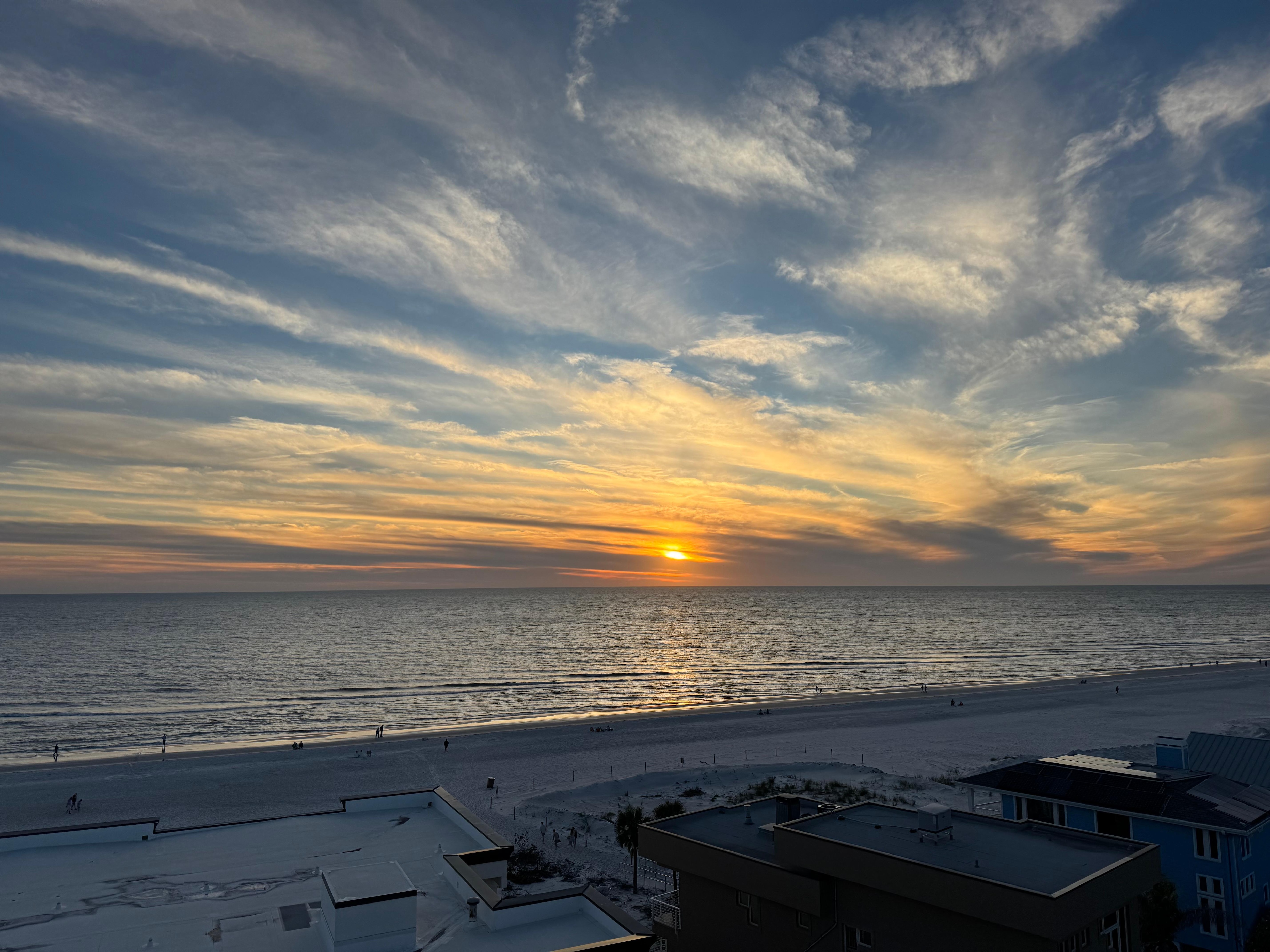 Sunset from the top deck 