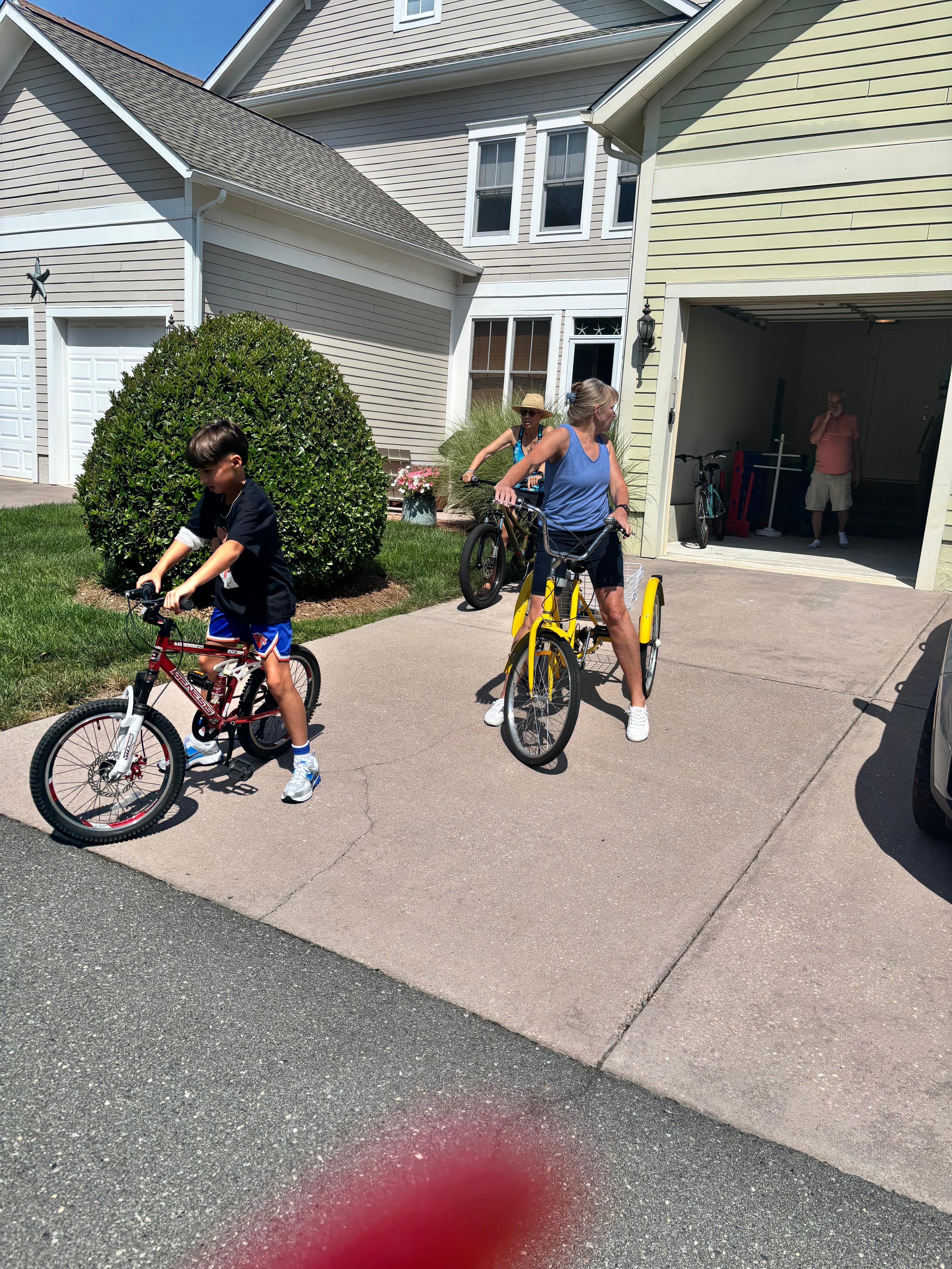 There were many bikes to choose from for all ages