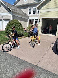 There were many bikes to choose from for all ages