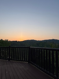 Morning sun rise from the deck!