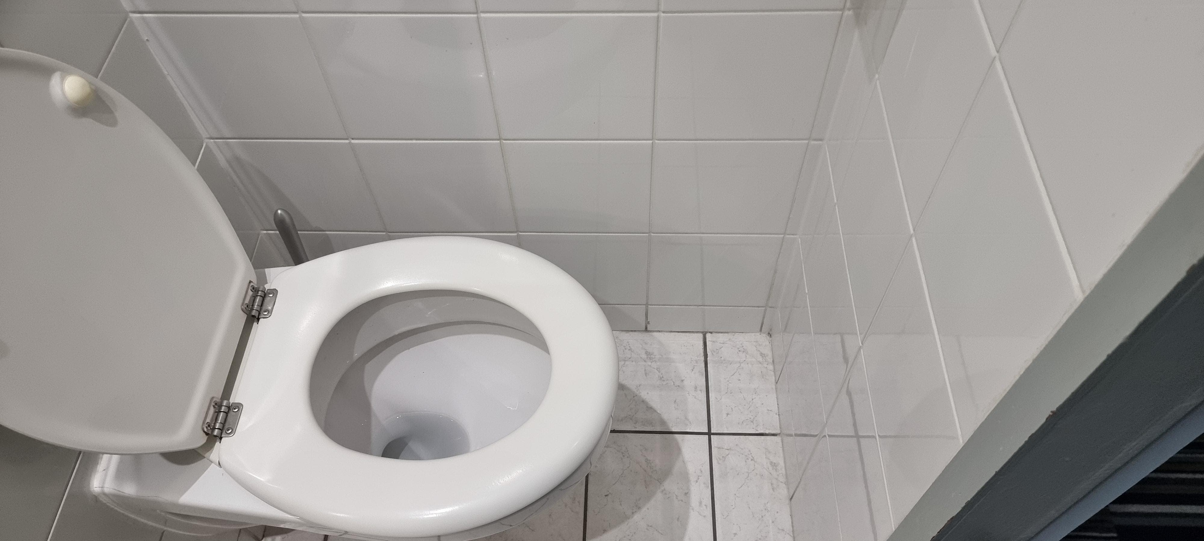 Cramped toilet