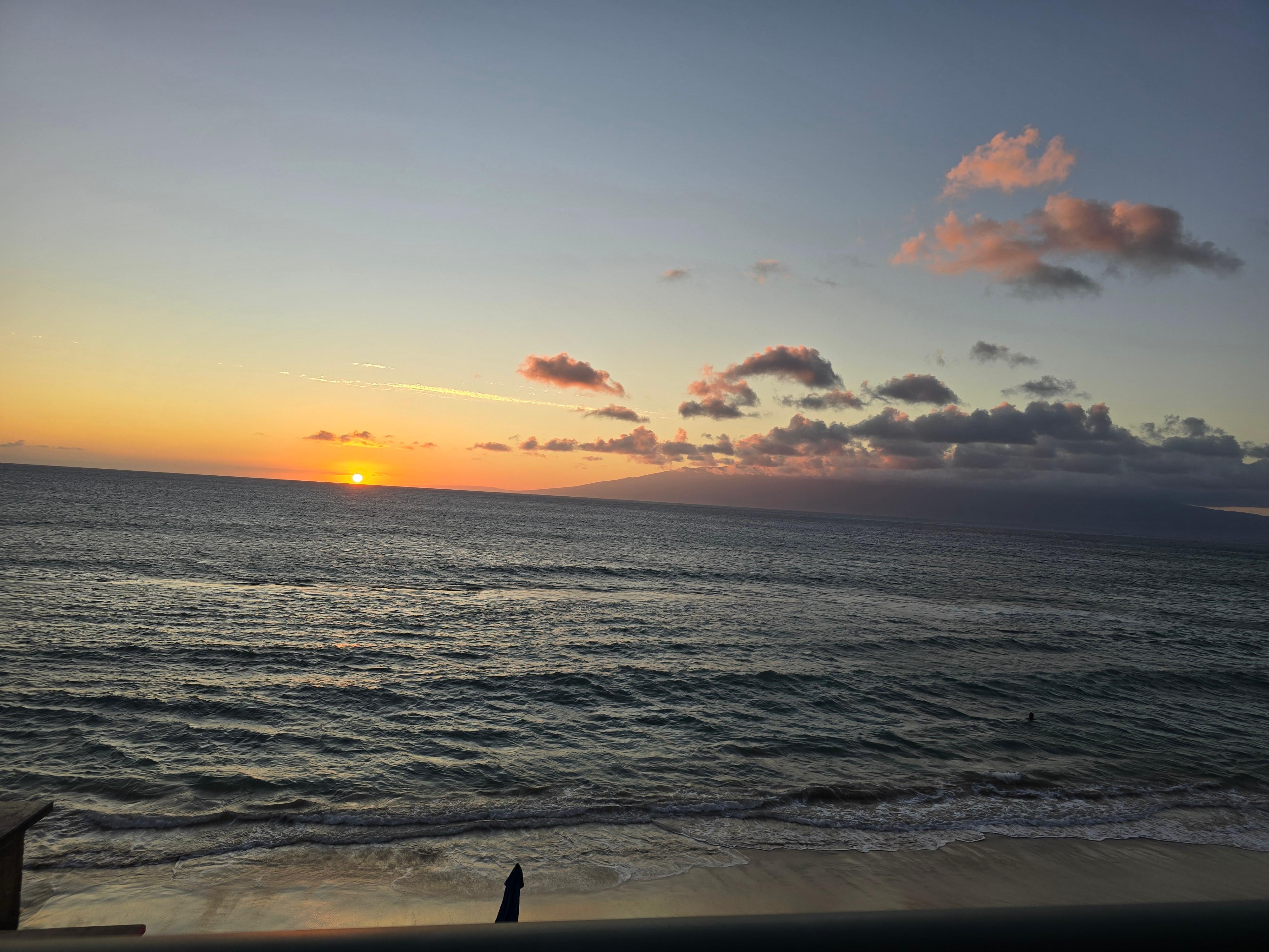 Sunset from the balcony