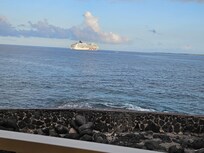 Cruise Ship docked at Kona