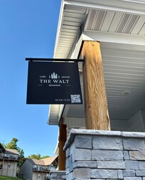 Sign out front of The Walt
