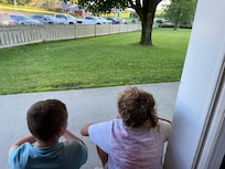 Watching the chickens