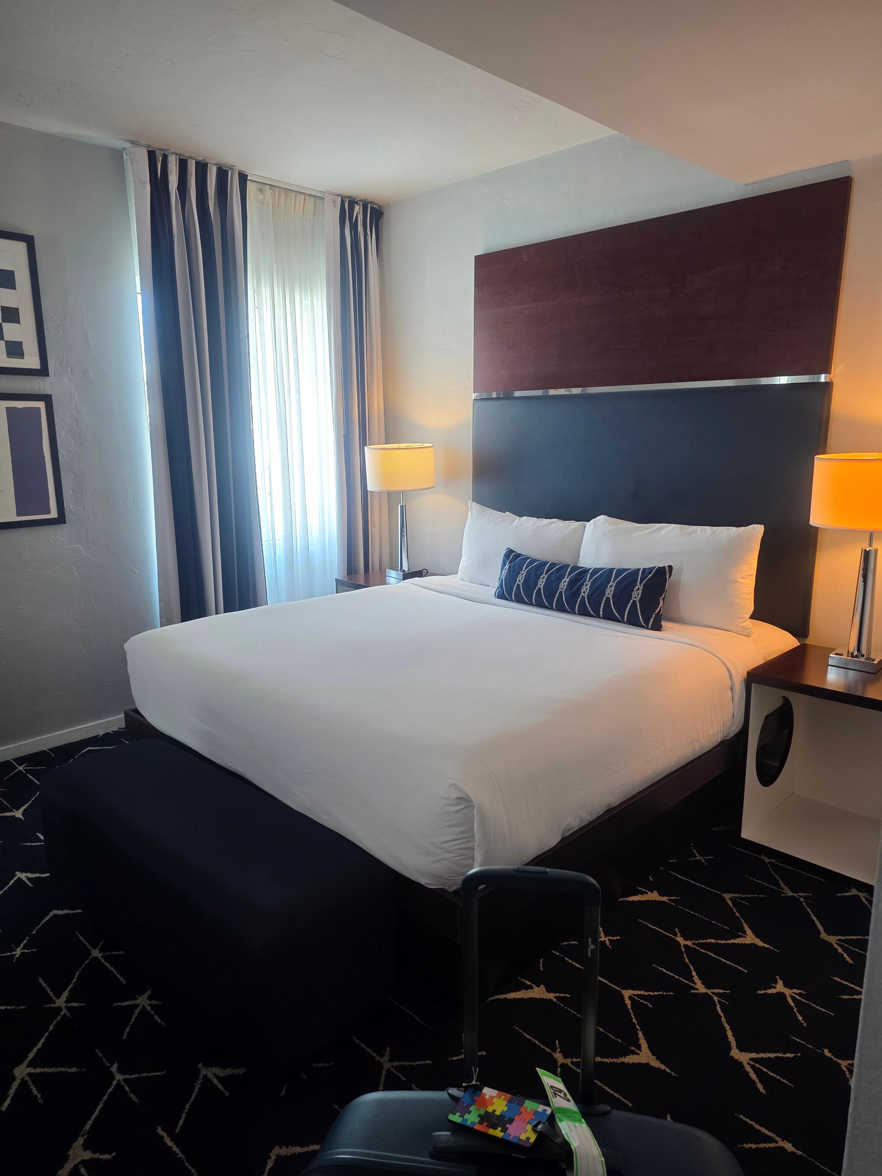 Bild från andra natten då vi fick ett bra rum.