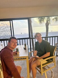 Beautiful sunsets on the balcony!