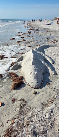 You can’t stay on the beach and not make a sand creature