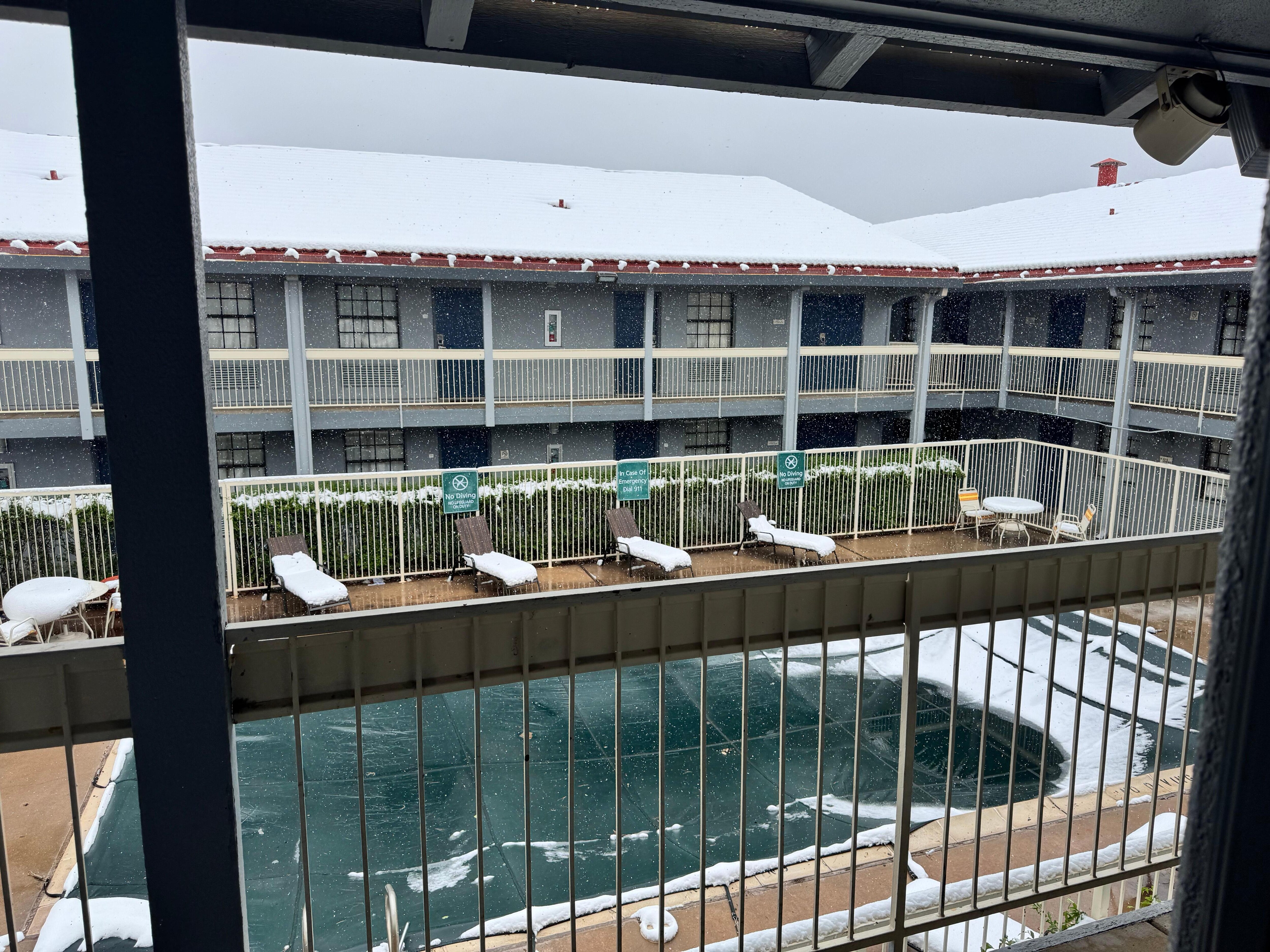 View of center courtyard pool from the room