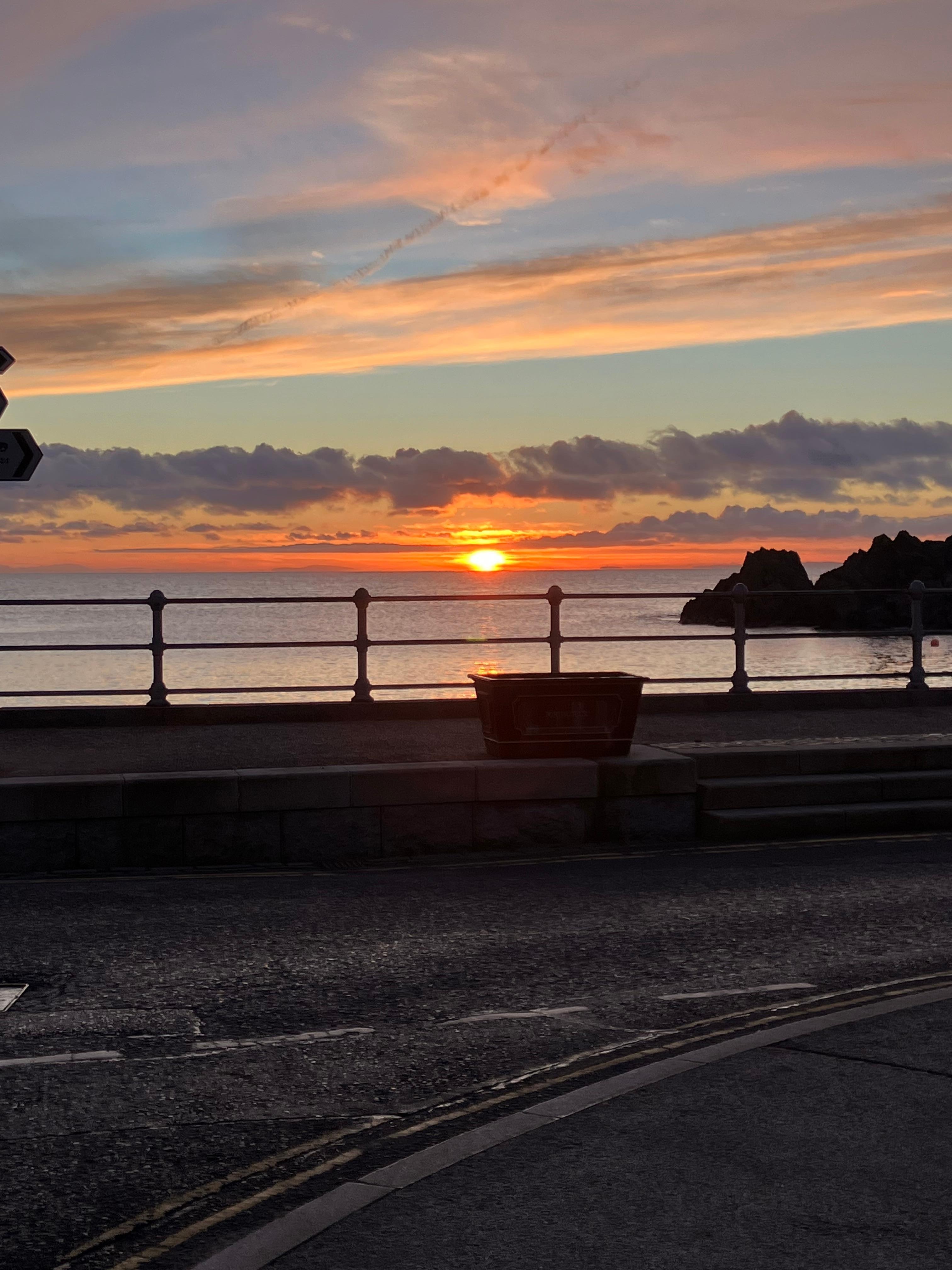Sunset view from our room.