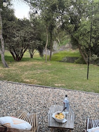 Serene spot to eat dinner (too bad about mosquitoes)