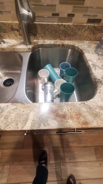 Dishes in sink