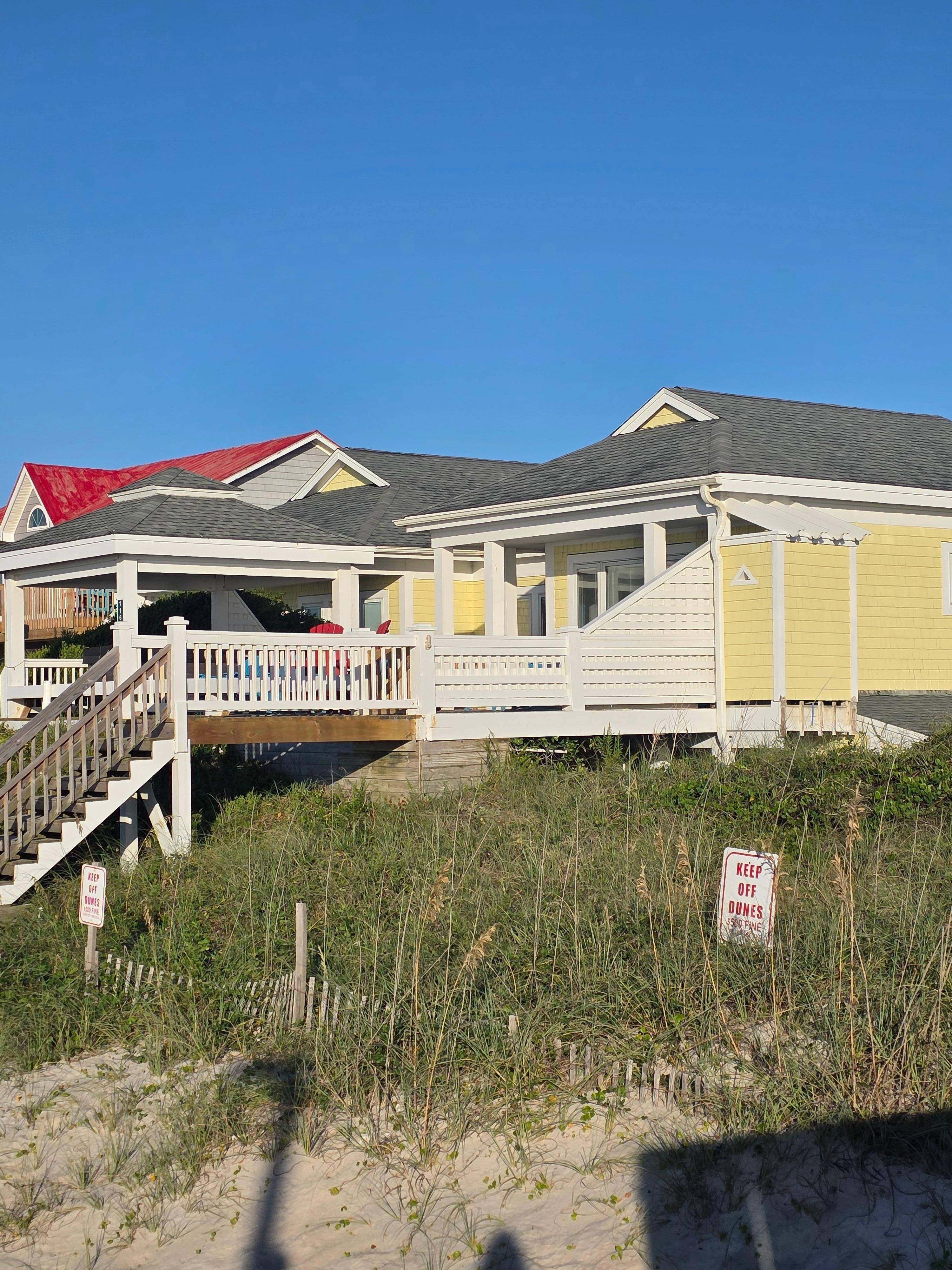 View of the house from the pier
