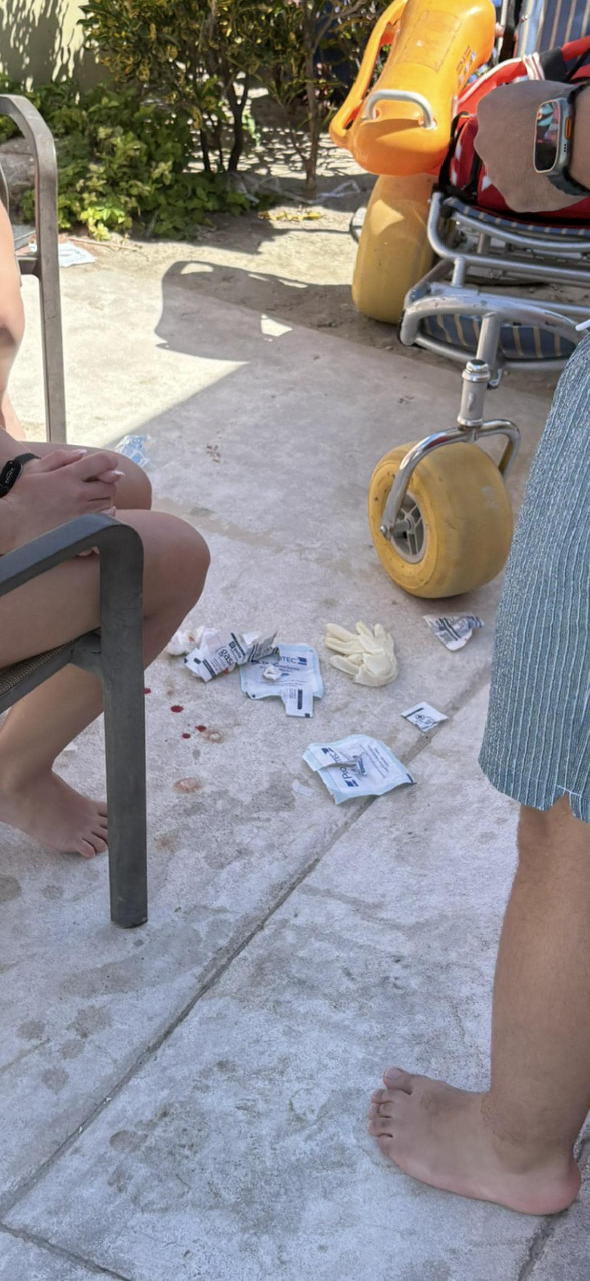 Blood on the floor construction site