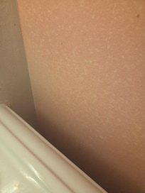 discolored and dirty walls