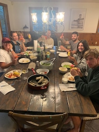A table big enough for many family dinners