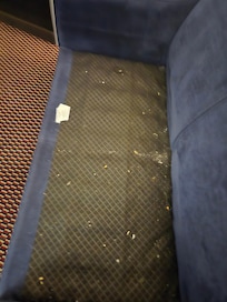 Dirty under the couch cushions