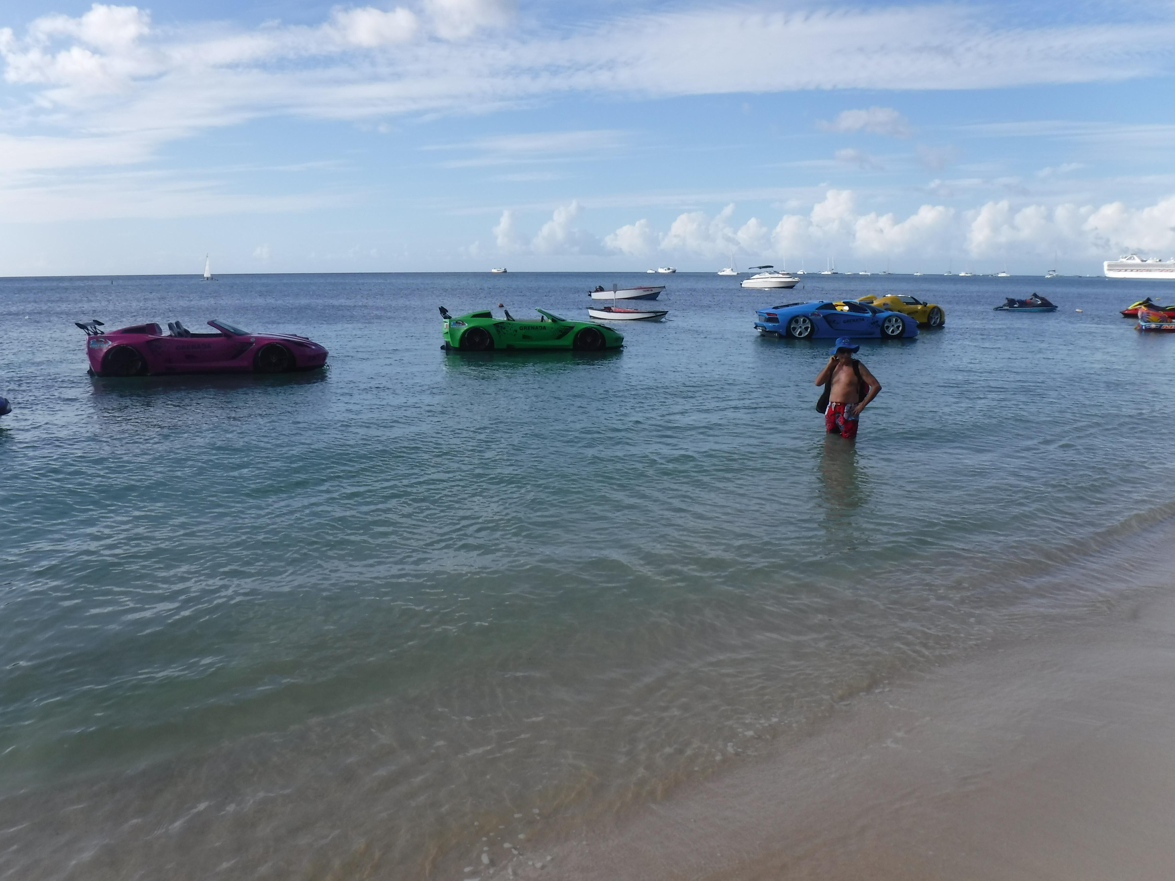 Tiny beach 5 minute walk where you can find local boat owners to take you snorkeling to little island or the Blue lagoon with very decent coral and many fish.  We saw a school of 3 large trigger fish (2 feet in length) and later a huge 3 foot one.