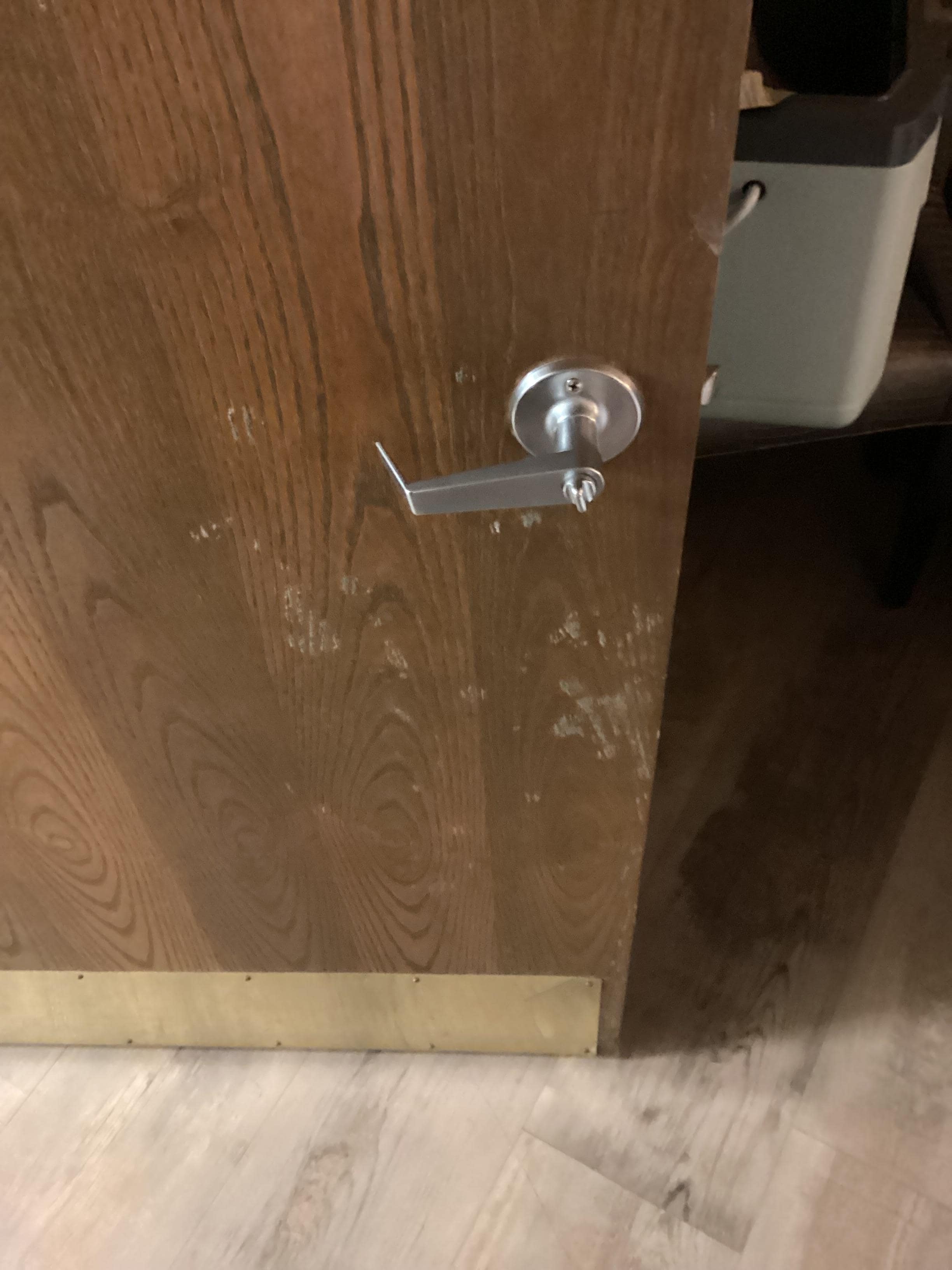 Mold on door
