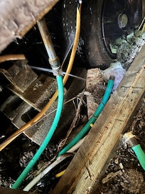 Where they told us to turn on water. Then it busted