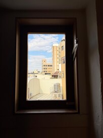 ドミトリールームの小窓からの景色