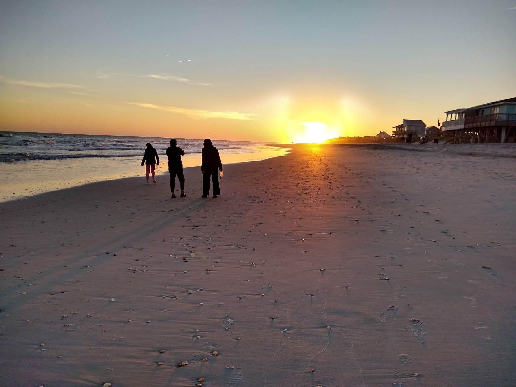 This beach is a 5-minute walk from the house.