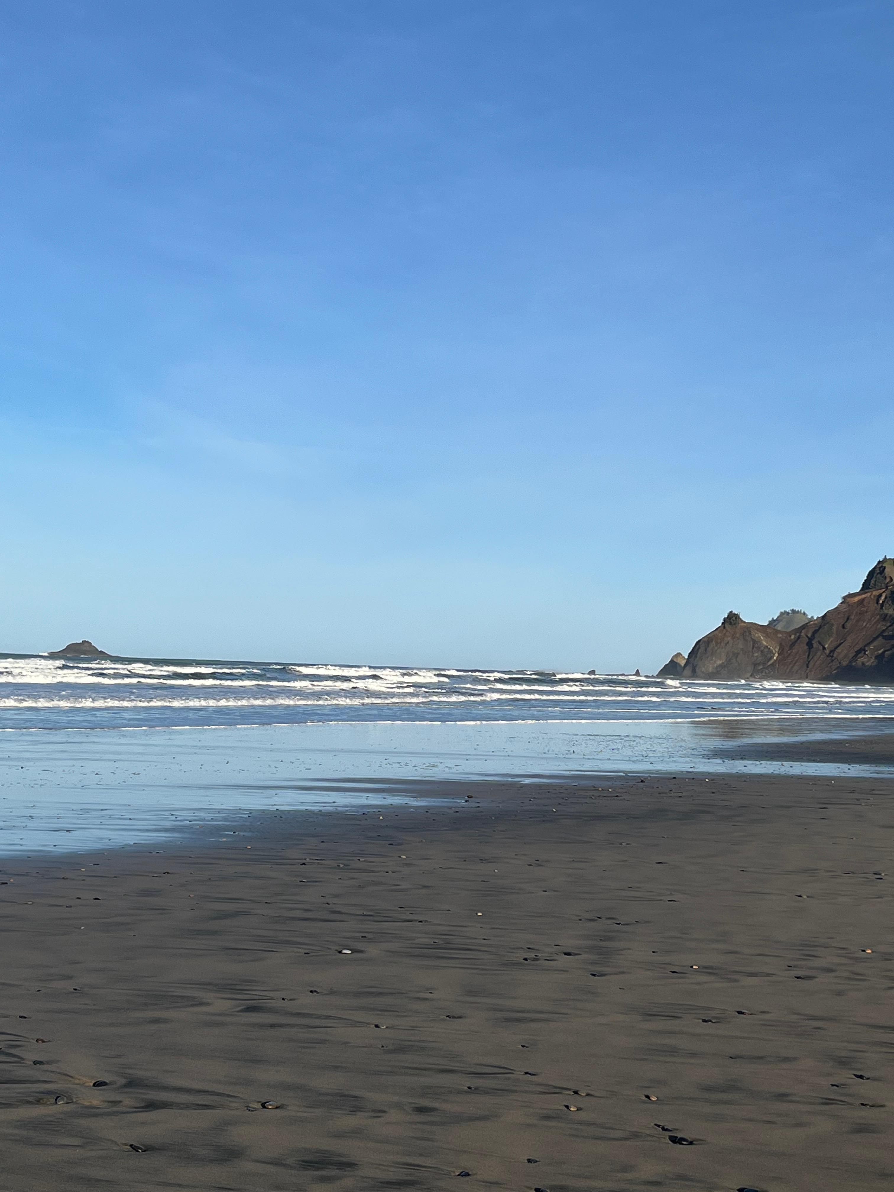 Coastline, you can walk for miles