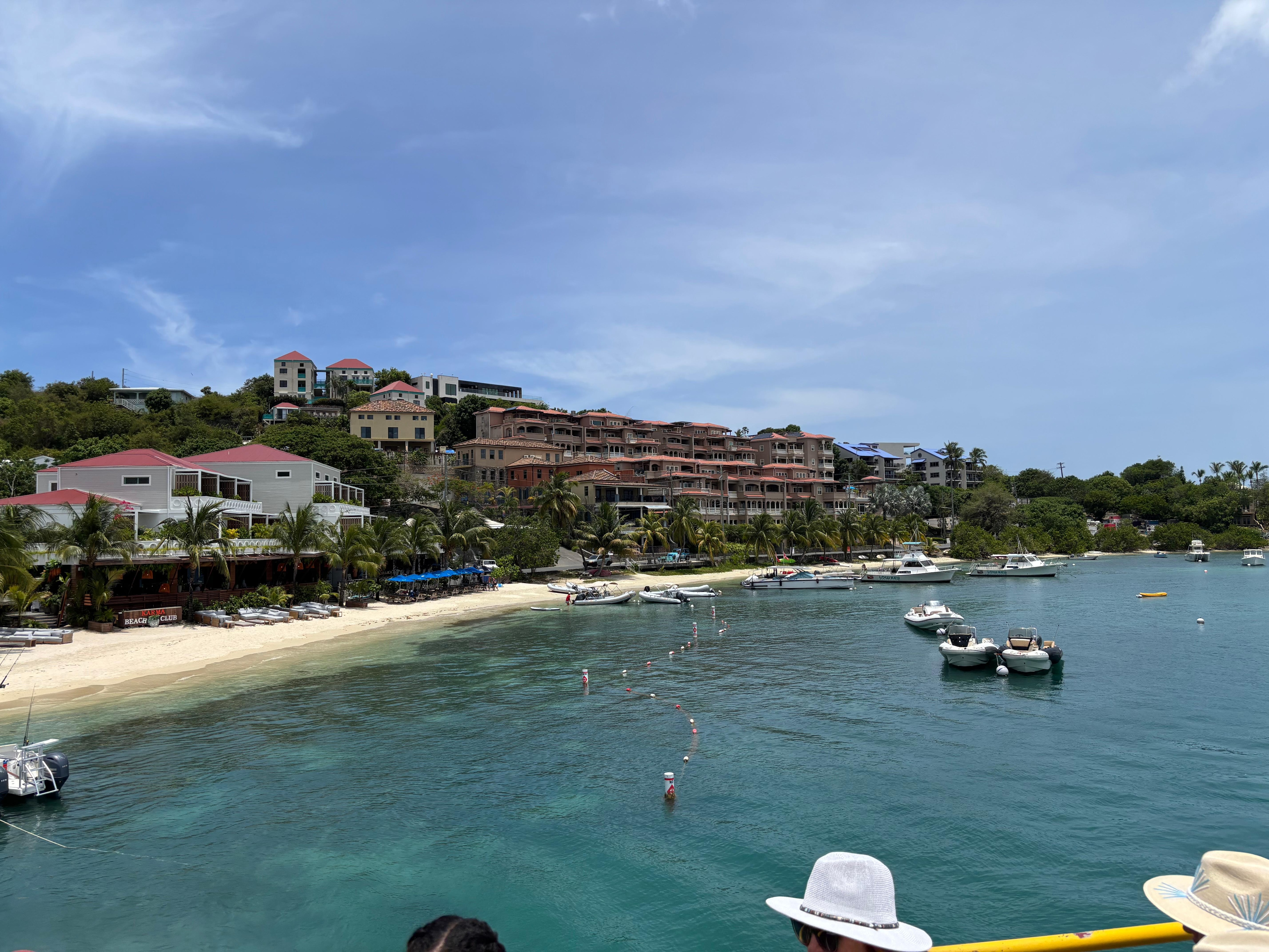 Grande Bay Resort from the arrival of the ferry