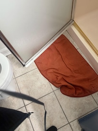 Shower door that won't close making toilet unusable because of this