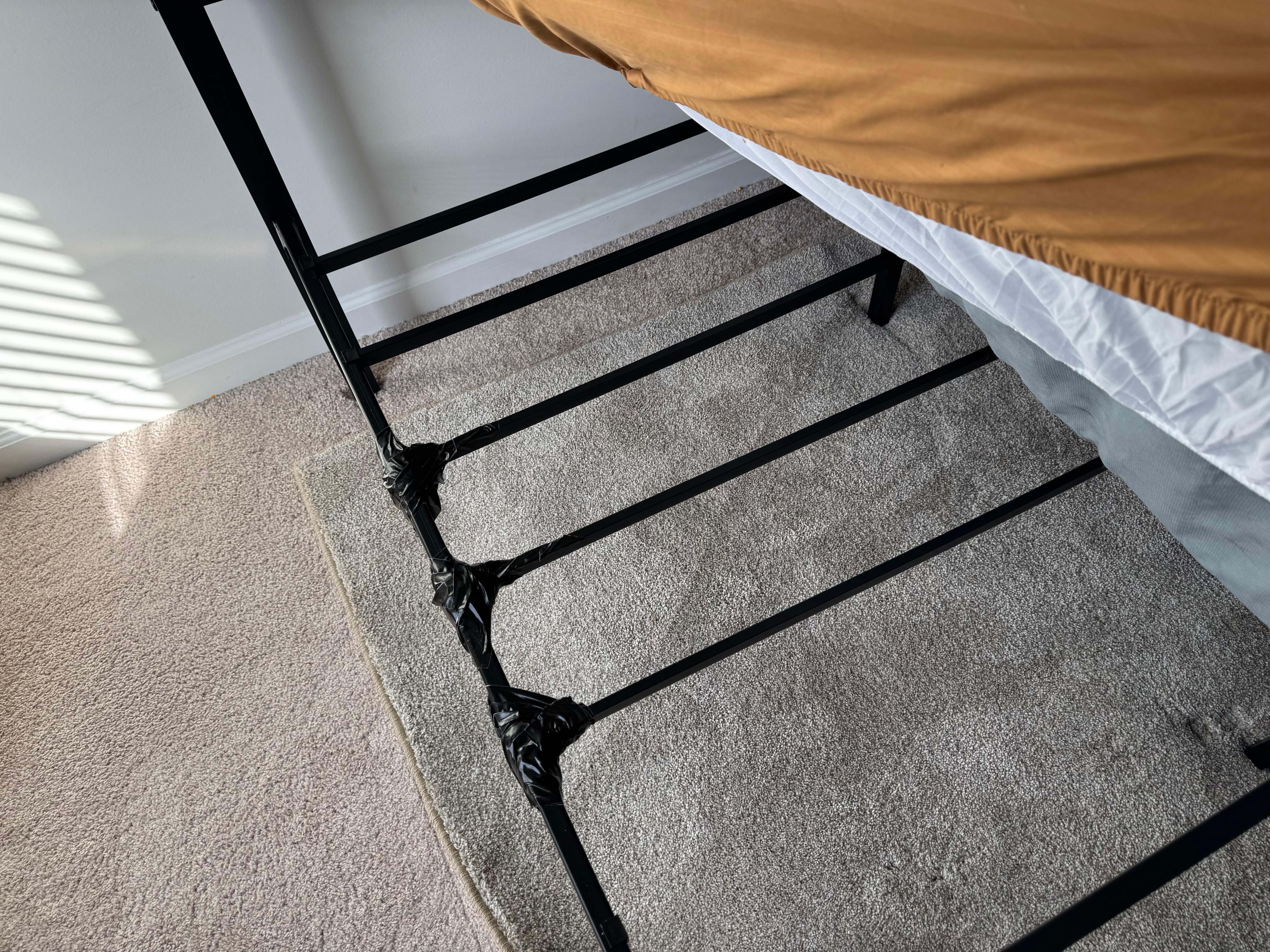 Broken bed “fixed.” Guest states it was the most uncomfortable bed and had difficulty sleeping.