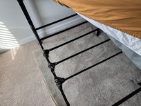 Broken bed “fixed.” Guest states it was the most uncomfortable bed and had difficulty sleeping.