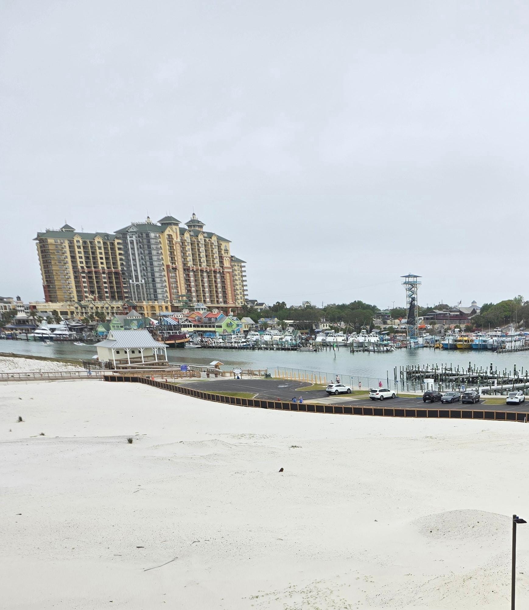 View from the balcony of the Harbor village.