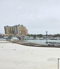 View from the balcony of the Harbor village.