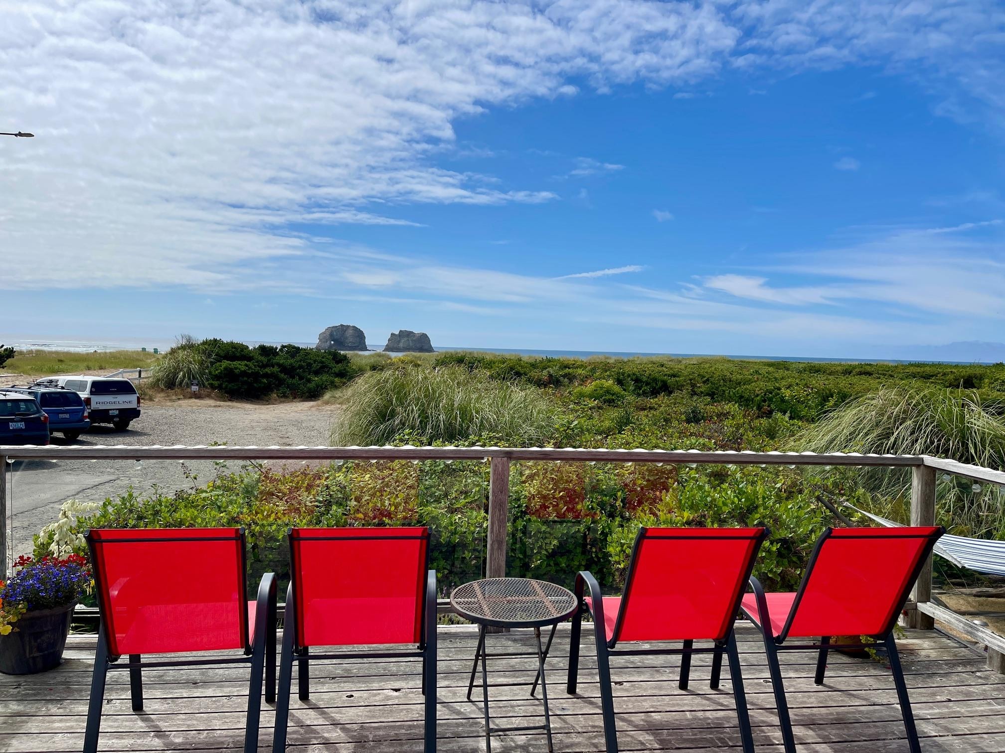 Gorgeous view from the deck.