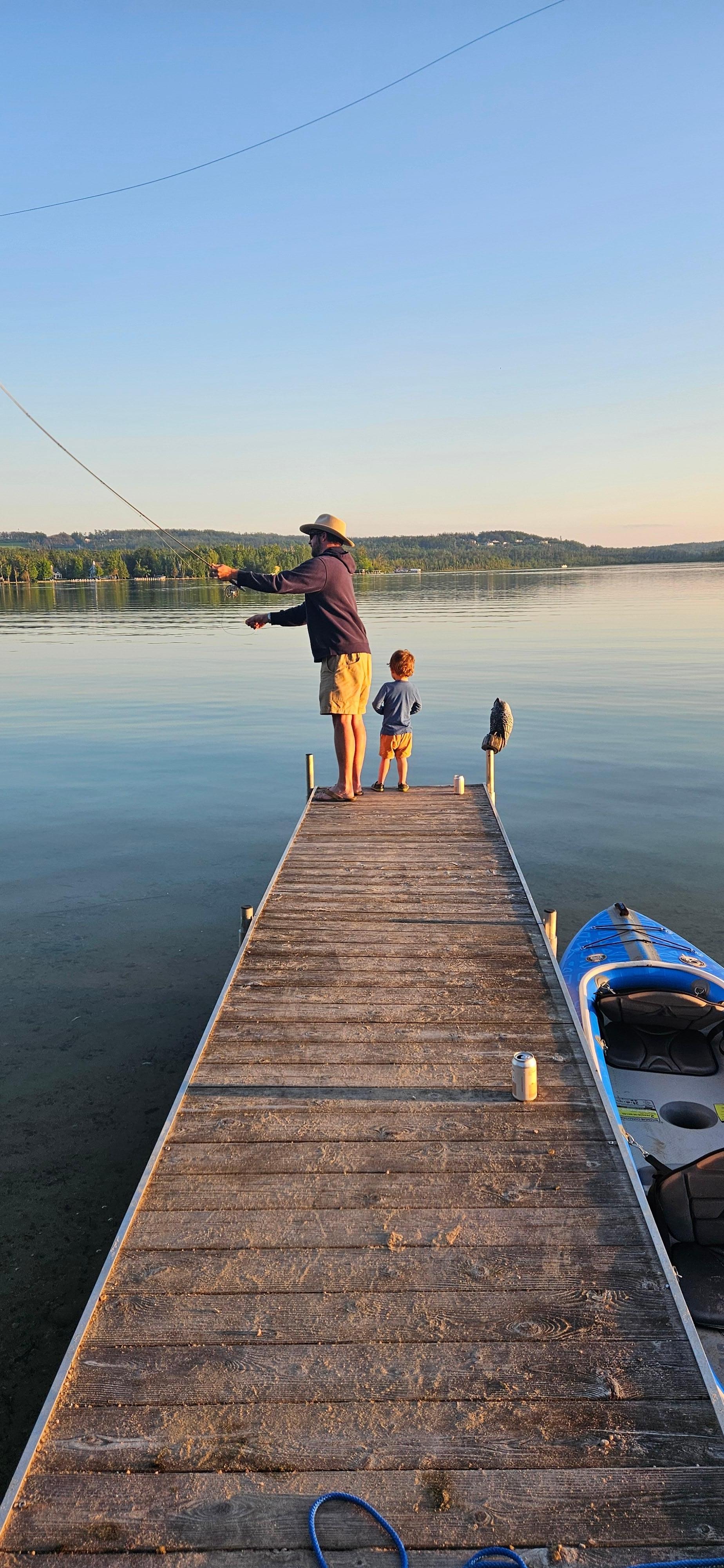 Fun fishing with Papa!
