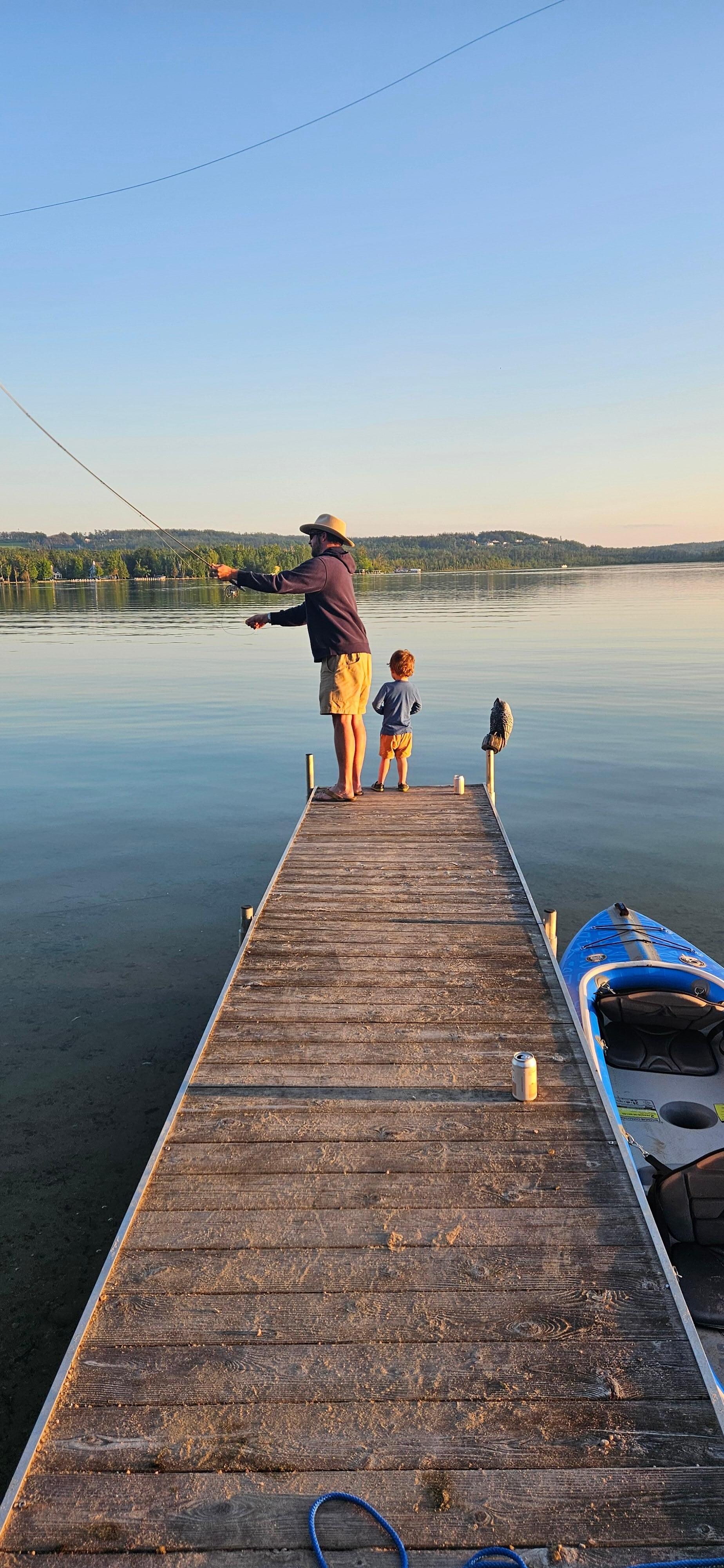Fun fishing with Papa!