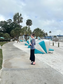 One of the Walking path from our room to the pools and restaurants