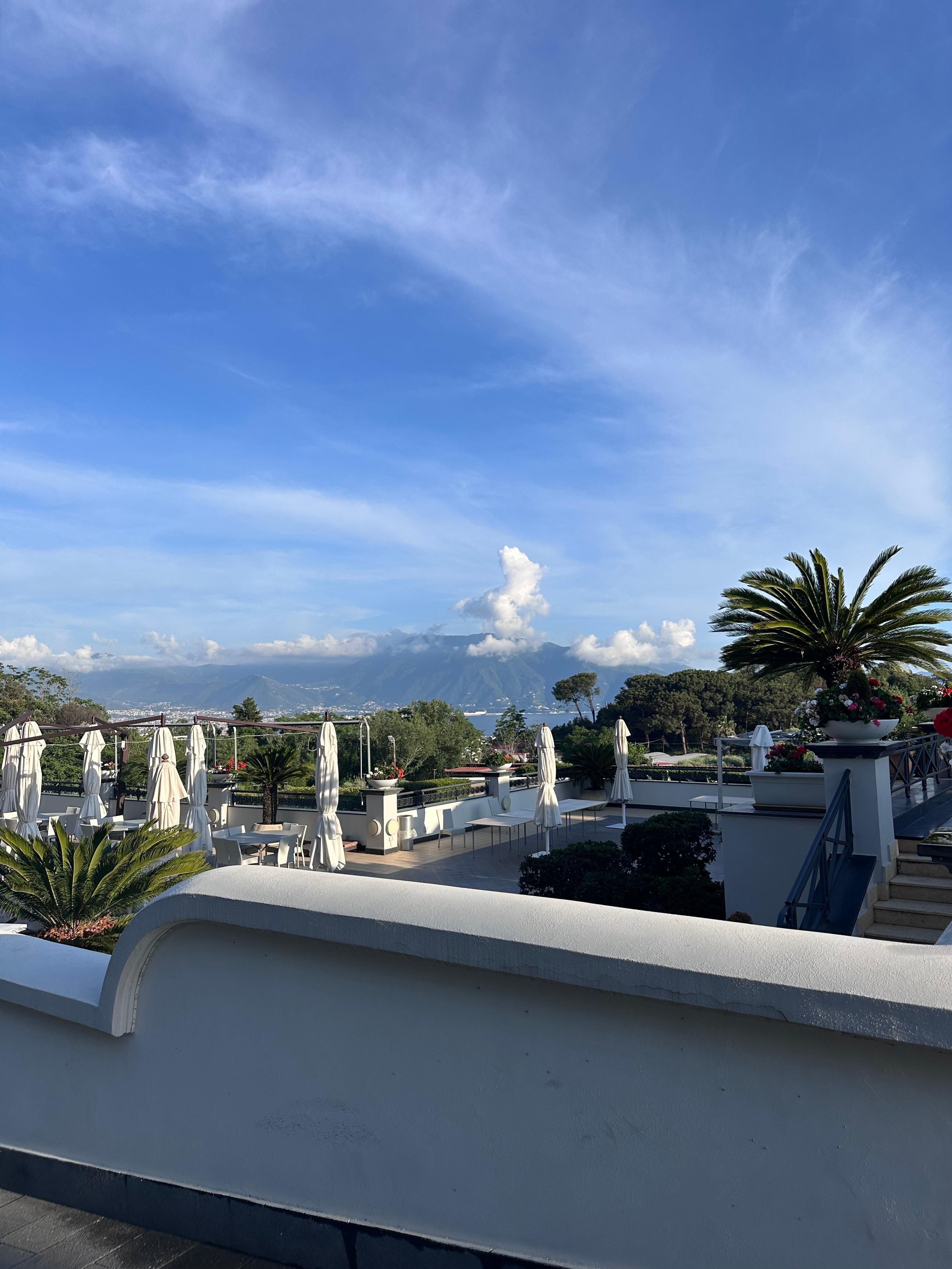 Spectacular views of Vesuvius and surrounding 