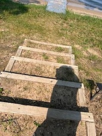 Box steps to lake