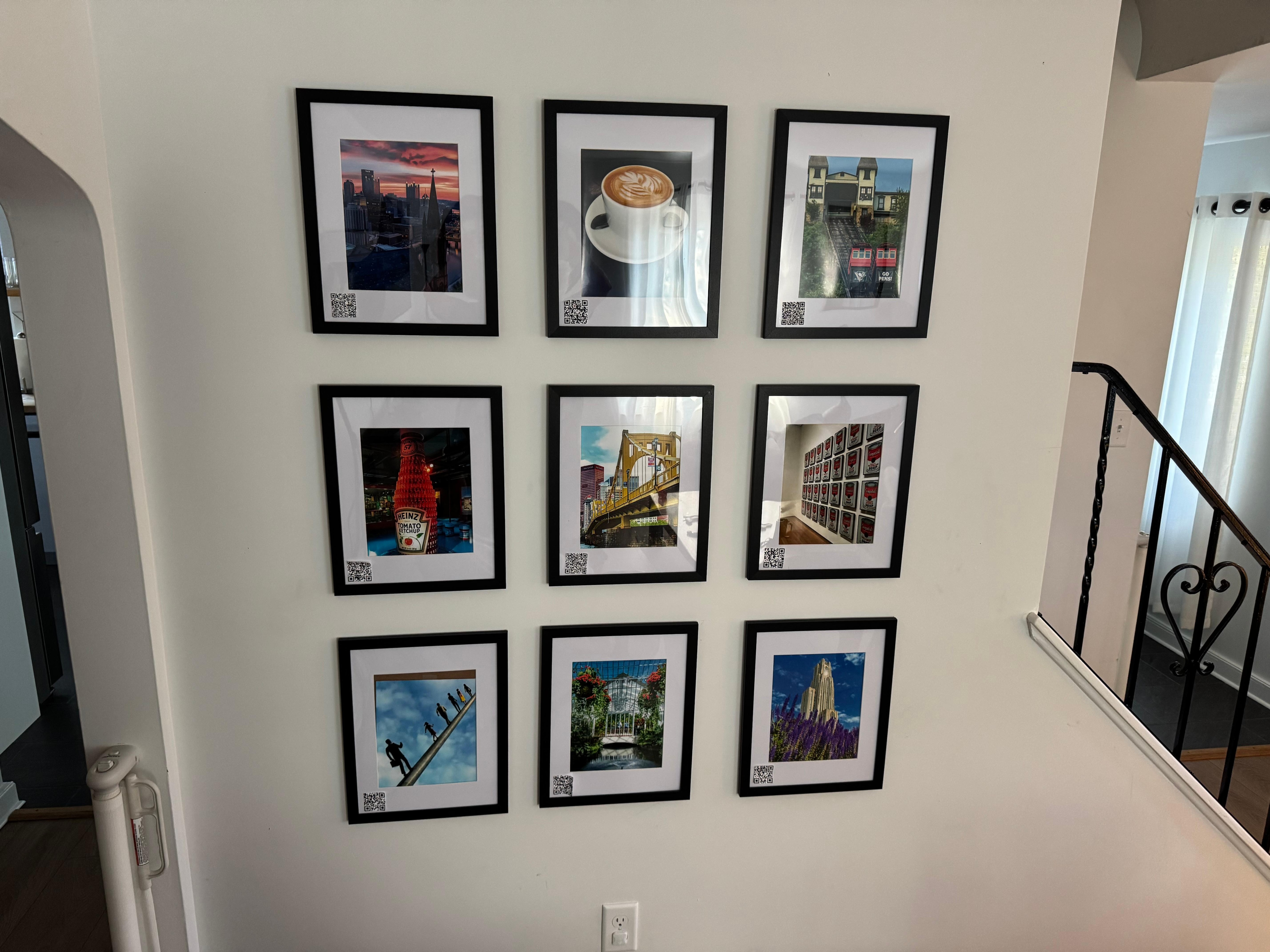 Pictures and QR codes of things to do in The Pitt!. 