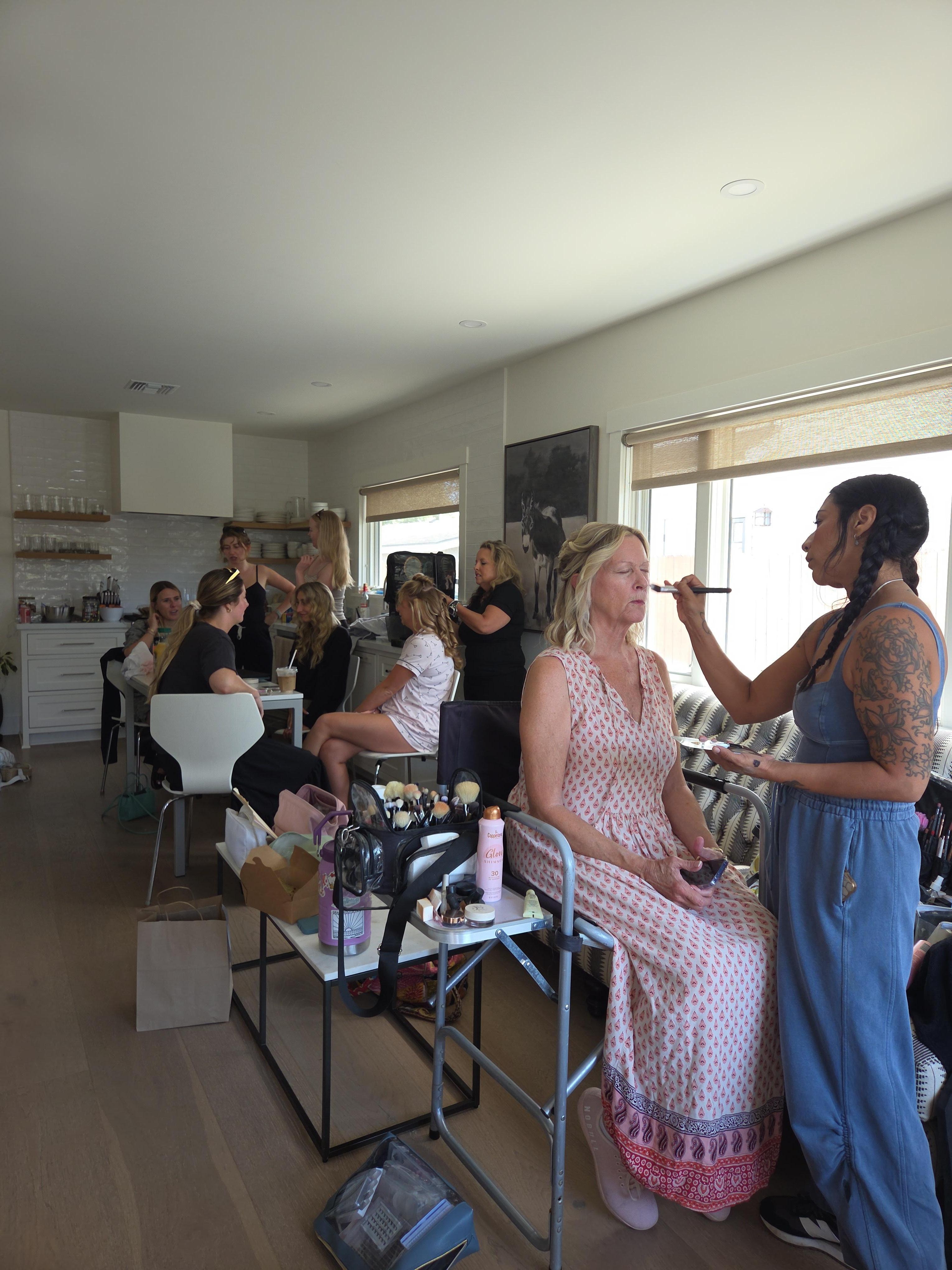 Spacious enough for a wedding party to get ready in.