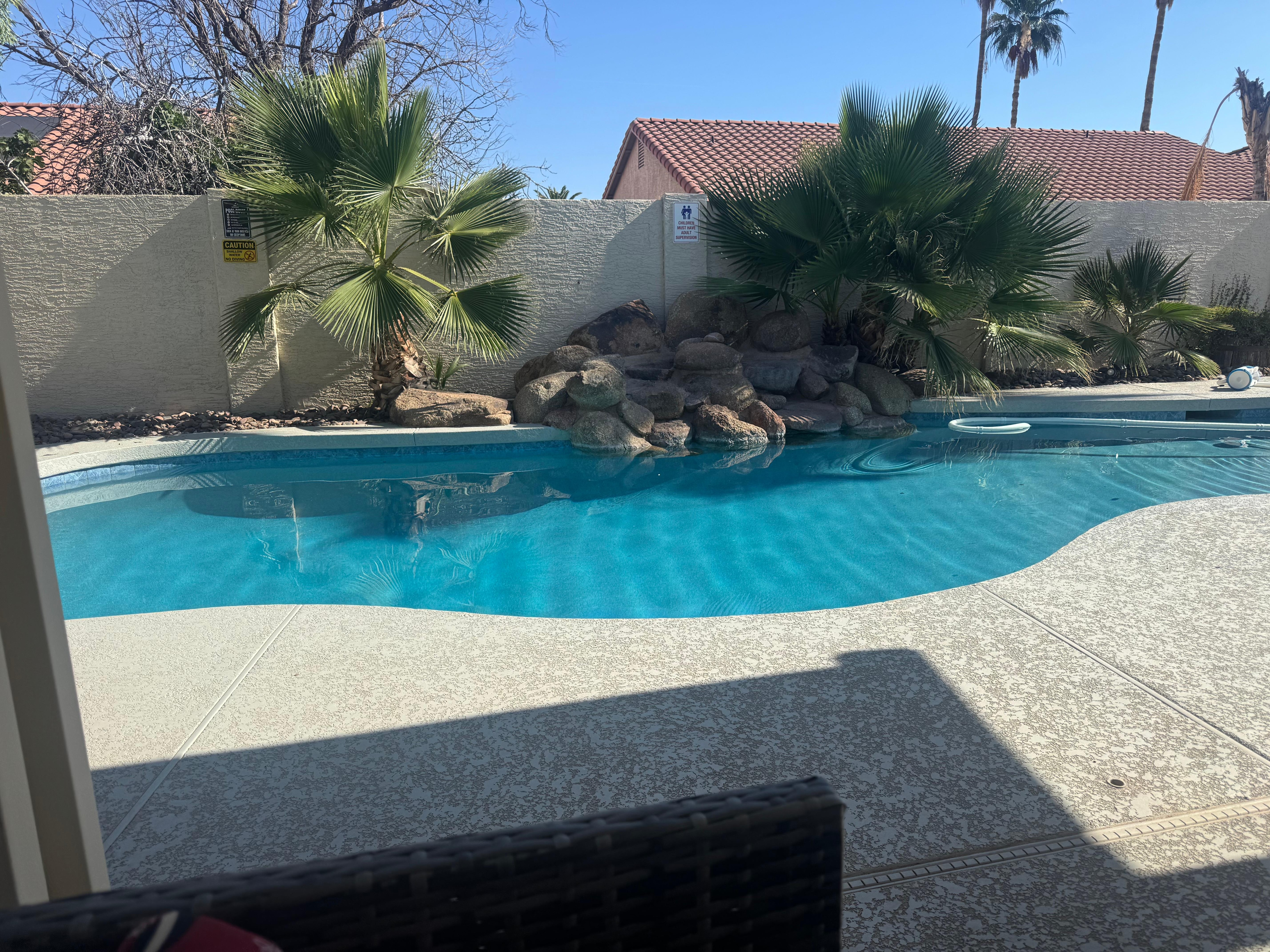 Pool size just right. Make sure you discuss having the pool heated before your arrival if that’s what you would like 