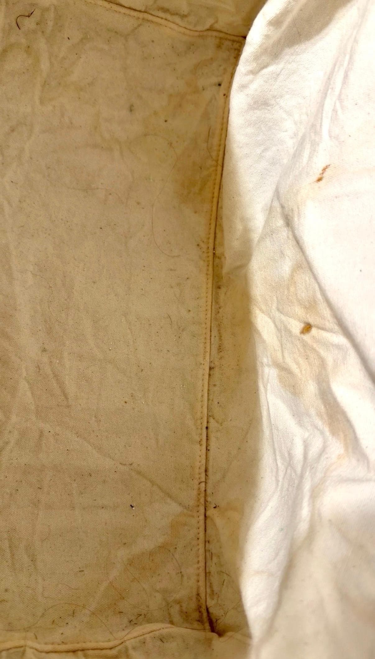 Basket where clean towels are kept