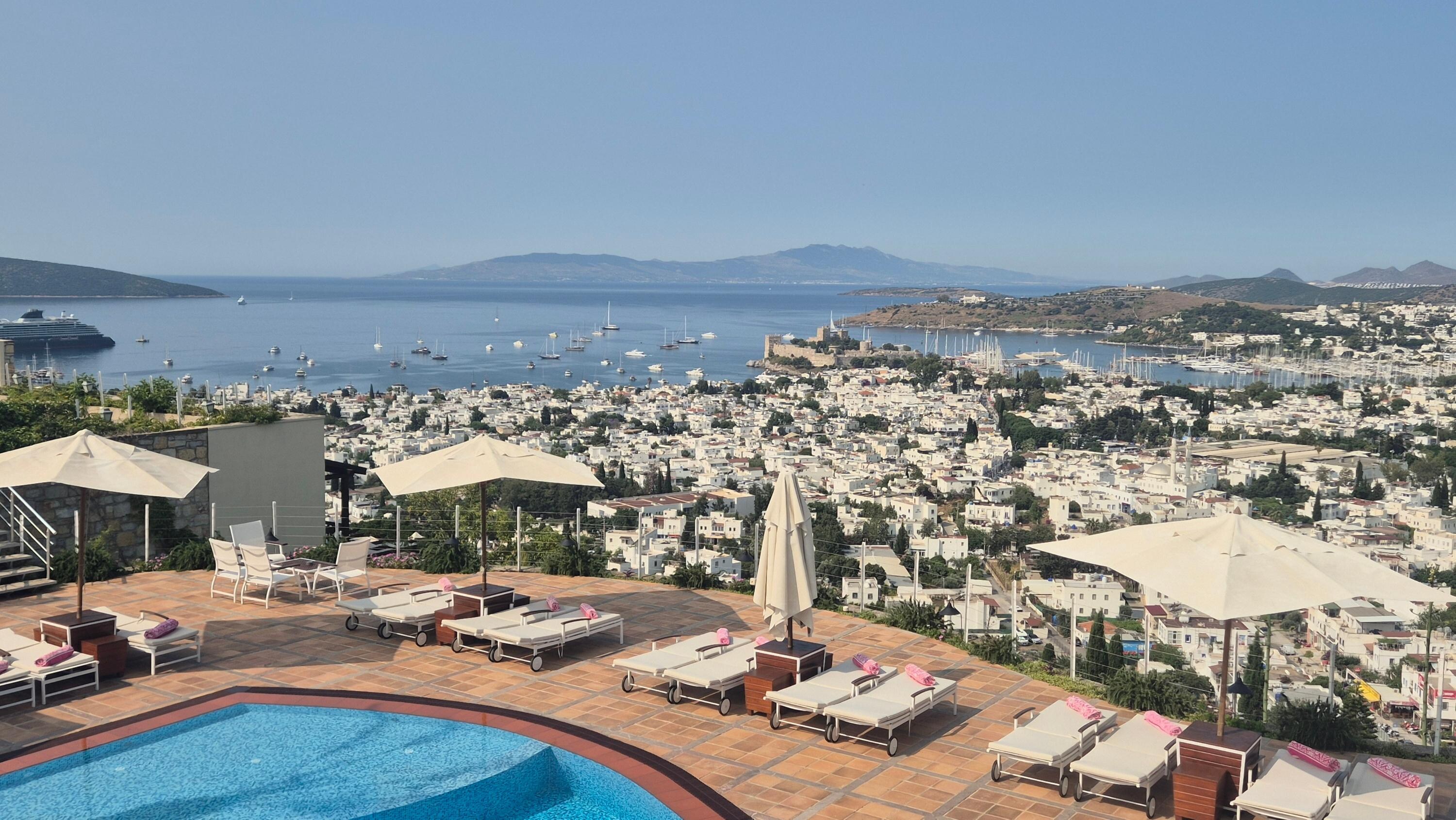 The view from the restaurant