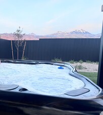 Mountain View from the hot tub 🌄