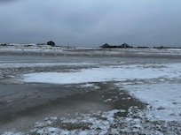 Sogar der Strand war gefroren