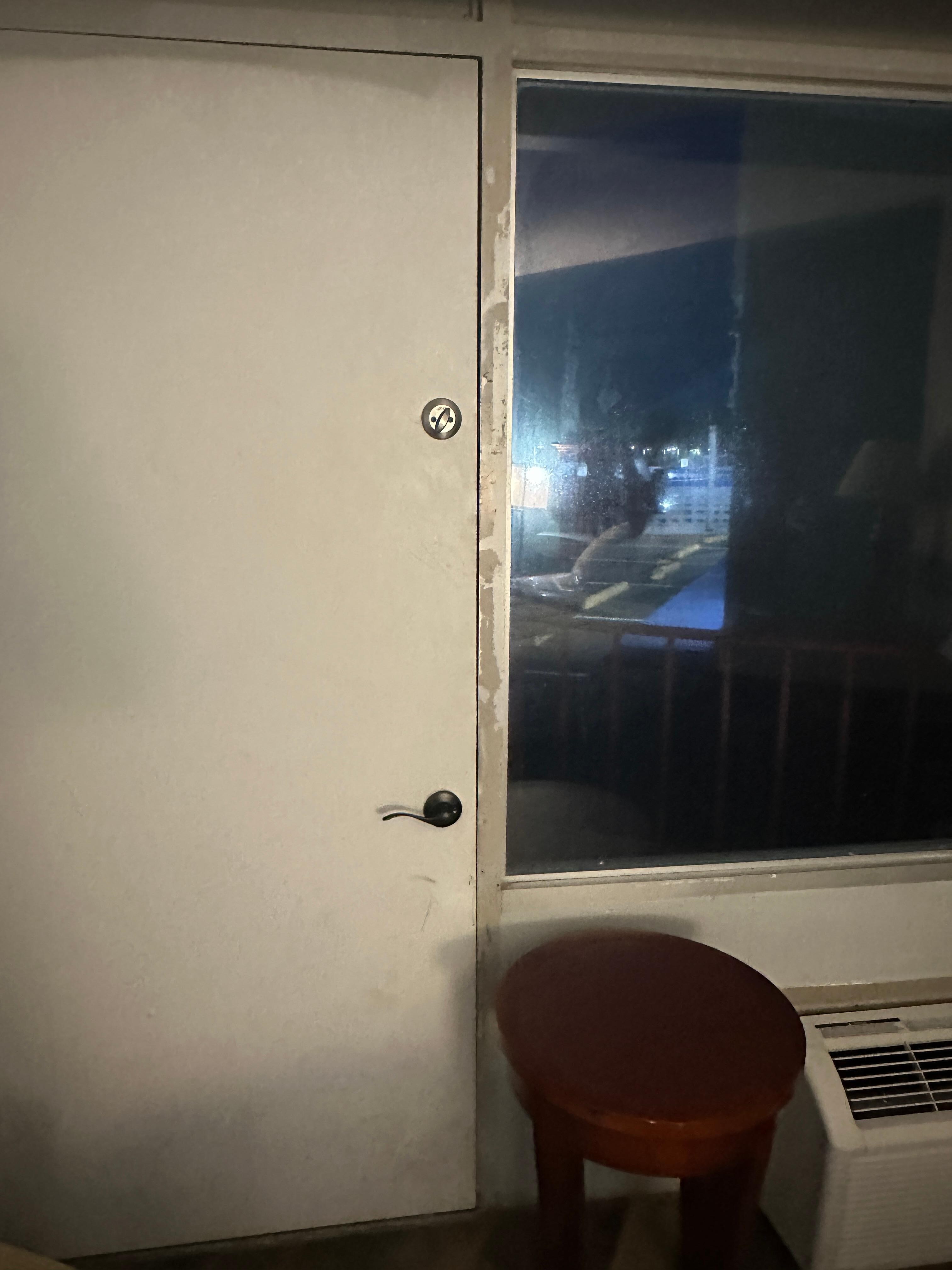 Look at the door jam