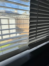 Most blinds were broken