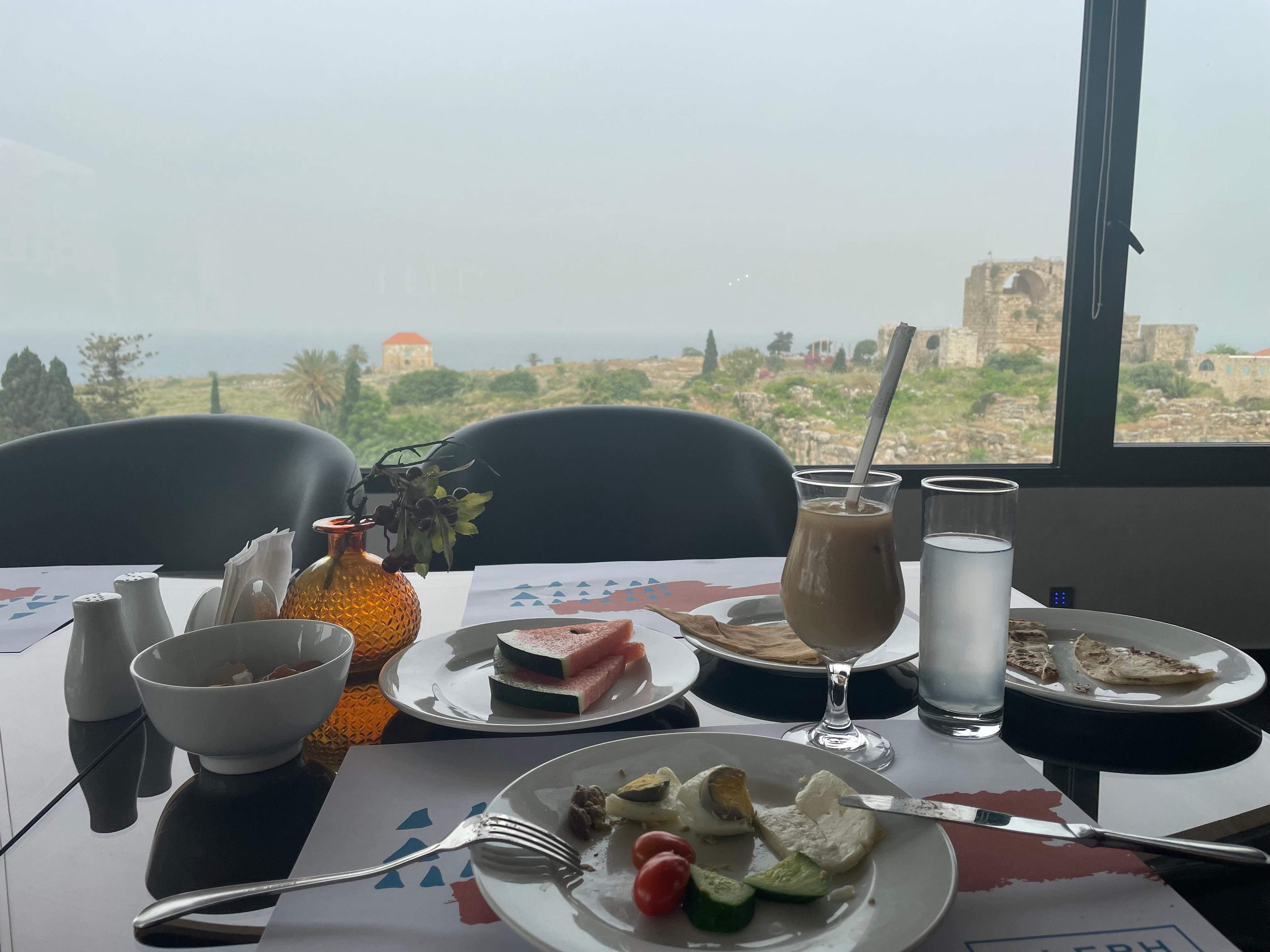 View from restaurant in Byblos 